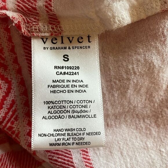 Velvet By Graham & Spencer maxidress sundress  red/white size Small - Picture 6 of 11